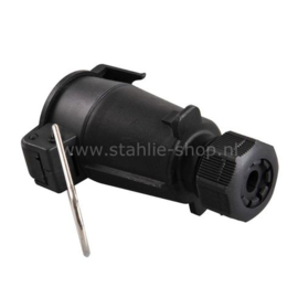 Q-Parts Stekkerdoos PVC 7-polig zwevend met haak