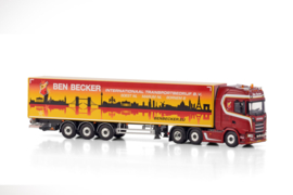 Ben Becker; SCANIA S HIGHLINE CS20H 6X2 TWIN STEER BOX TRAILER - 3 AXLE