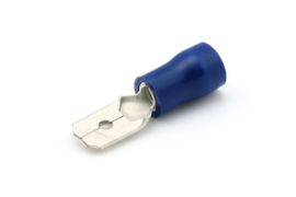 Vlaksteker 1.5-2.5mm² blauw 6.3mm