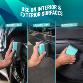 Chemical Guys Durafoam Contoured Large Tire Dressing Applicator Pad With Wonder Wave Technology