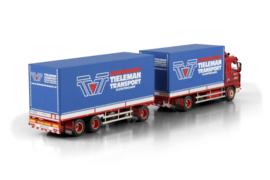 Tieleman; SCANIA 3 SERIES STREAMLINE 4X2 RIGED BOX TRUCK DRAWBAR TRAILER