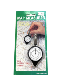 Map Meter , afstanden miles / inch , centimeters / kilometers