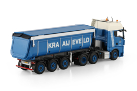 Kraaijeveld; MAN TGX GX 6X2 TWIN STEER NON STEERING TIPPER TRAILER - 3 AXLE