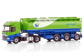 DE HEUS VOEDERS; DAF XD SH WITH TOP LIGHTS AND SIDE WINDOW 4X2 ANIMALFEED BULK TRAILER -