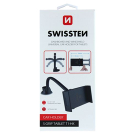 Swissten S-Grip Dashboard Telefoon / Tablethouder Universeel T1-HK 3,5" - 10" Flex Arm 36cm