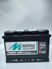 Midac AGM Start & Stop  IT3 AGM 12V 70Ah