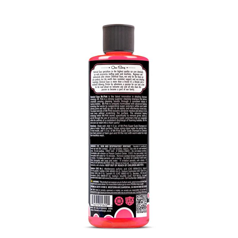Chemical Guys Mr. Pink Super Suds Shampoo & Superior Surface Cleaning Soap (473ml)