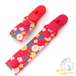 1 Roll up clip "Japan Flowers"