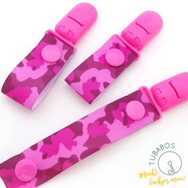 1 Roll up clip "Pink camouflage"
