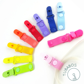 1 Elastisch Roll up clip "Rainbow Colors"