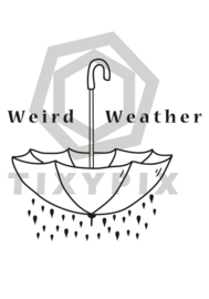 Weird Weather - witte print