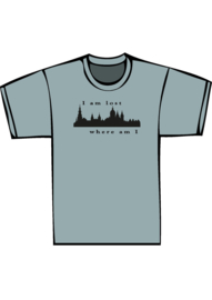 Skyline amsterdam i'm lost - zwarte print