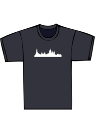 Skyline amsterdam txt no - witte print