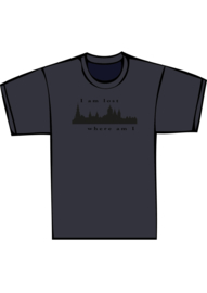 Skyline amsterdam i'm lost - zwarte print