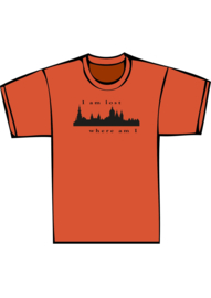 Skyline amsterdam i'm lost - zwarte print