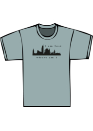 Skyline den haag i'm lost - zwarte print