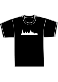 Skyline amsterdam txt no - witte print