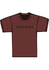 Square - zwarte print