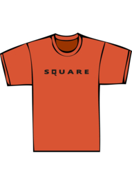 Square - zwarte print