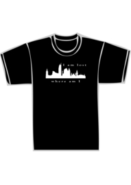 Skyline den haag i'm lost - witte print