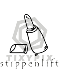 Stippenlift - witte print