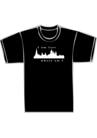 Skyline amsterdam i'm lost - witte print