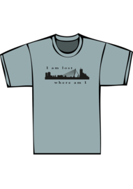 Skyline rotterdam i'm lost - zwarte print