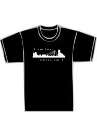 Skyline rotterdam i'm lost - witte print