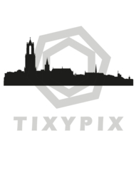 Skyline utrecht txt no - witte print