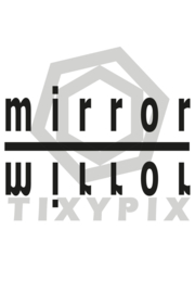 Mirror2 - zwarte print