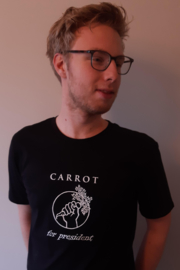 Carrot for president - witte print