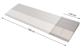 Verbredingsset 24 cm voor modulaire drempelhulp