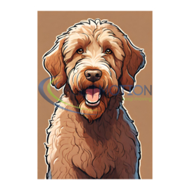 Design blusdeken - Labradoodle