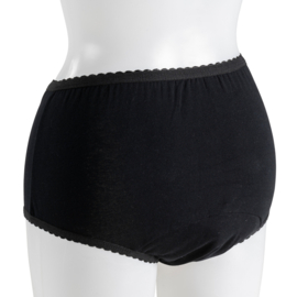 Wasbaar incontinentie ondergoed / onderbroek dames Zwart (3-pack)