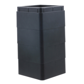 Bedverhogers zwart / meubelverhogers 5 cm (stapelbaar tot 20 cm) Extra sterk 1000 kg