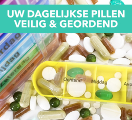 Pillendoosje Multicolor 7-daags / 4 vakjes per dag