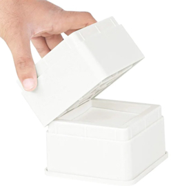 Bedverhogers wit / meubelverhogers 5 cm (stapelbaar tot 20 cm) Extra sterk 1000 kg