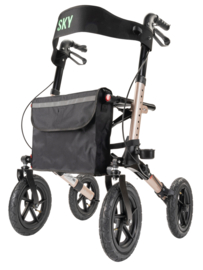 Sky Air lichtgewicht outdoor rollator met luchtbanden