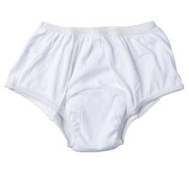Wasbaar incontinentie ondergoed / onderbroek dames Wit