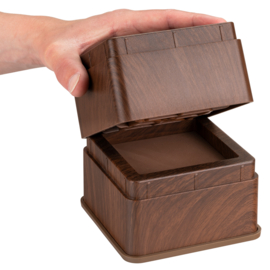 Bedverhogers hout print / meubelverhogers 5 cm (stapelbaar tot 20 cm) Extra sterk 1000 kg