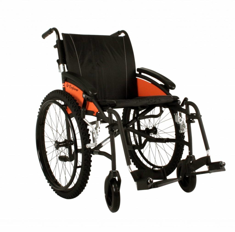 Excel G-Explorer | rolstoel (Met Nee,Met zitkussen (5cm dik): Nee,Met rolstoelnetje? (boodschappen netje rugleuning): Nee)
