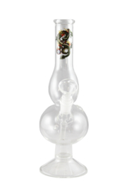 Glass Bong - Small Double Bubble Dragon