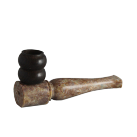 Stone Pipe - Wooden Bowl