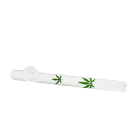 Pipa de Vidrio - Hojas de Marihuana