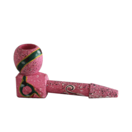 Wooden Pipe - Pink & Blue