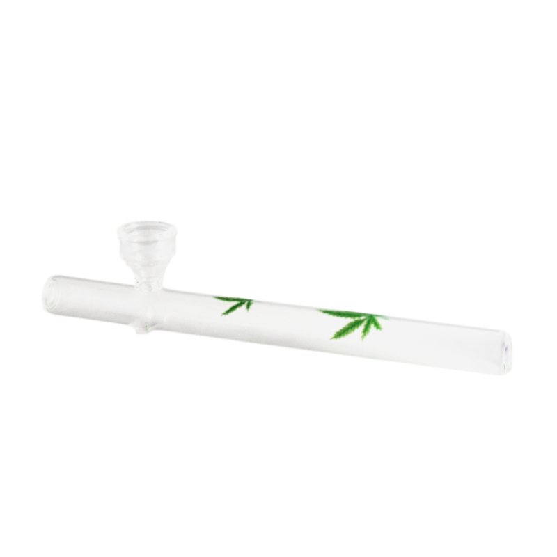 Glass Pipe - Weed Leafs