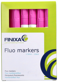 Finixa - Fluo Markers, Roze - 1.5mm