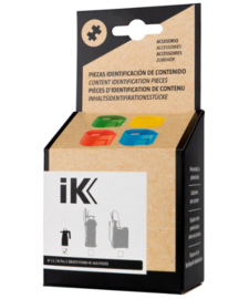 Ik kleuren identificatie kapjes - rood/blauw/geel/groen