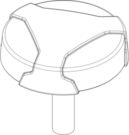 Handschroef Zwart - M10 x 1,5