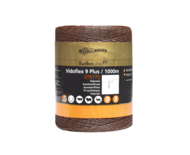 Gallagher Vidoflex 9 TurboLine Plus bruin 1.000m